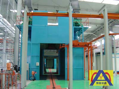 Hydrocyclone spray booth